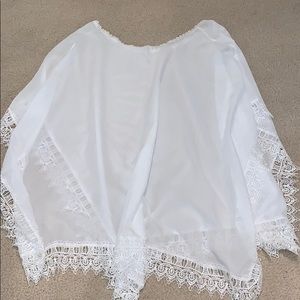 Sheer lace coverup